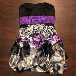 Ruffle purple dress